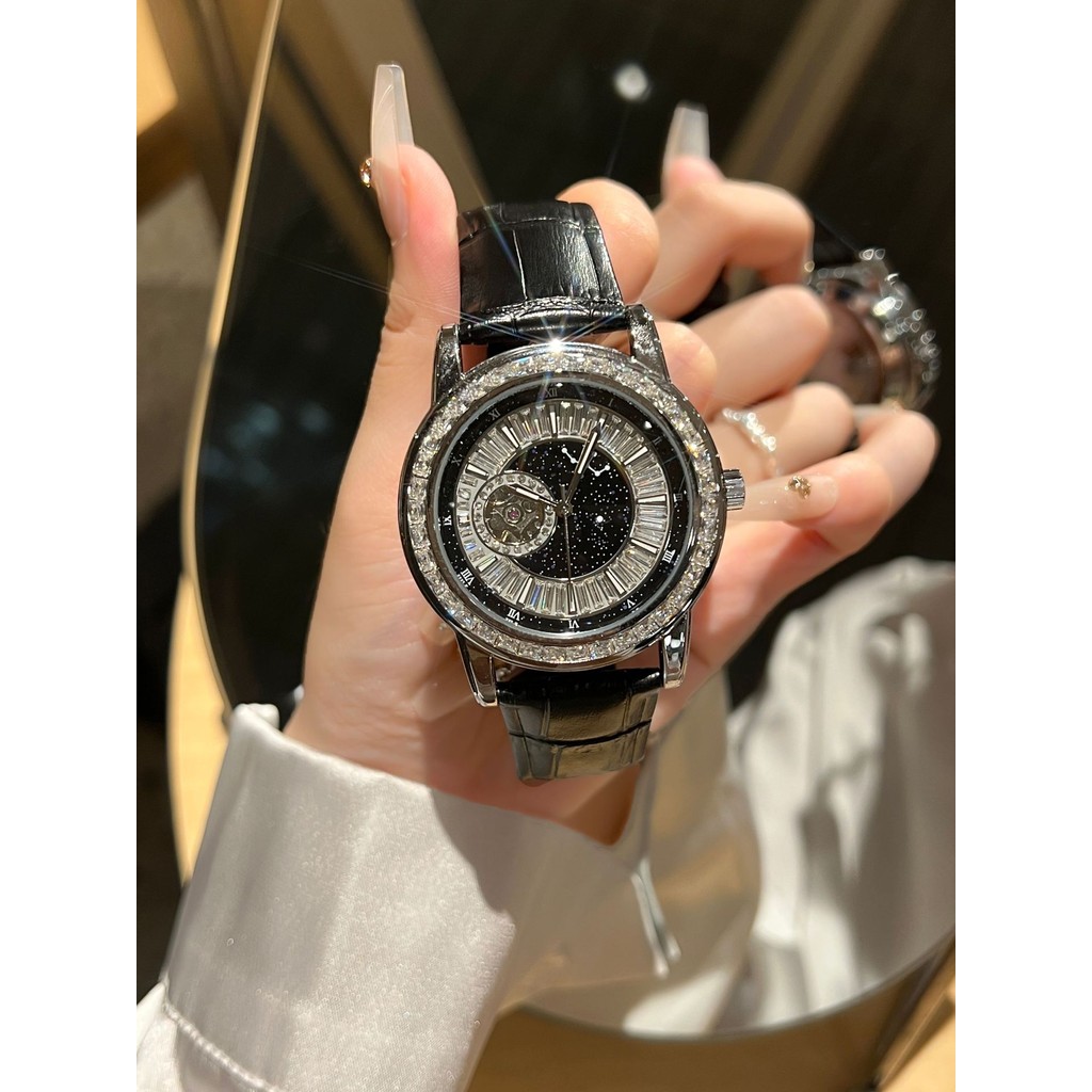 Đồng hồ du lịch thạch anh tự động rỗng tourbillon đích thực mới chống thấm nước đồng hồ nam phát sáng trong bóng tối
