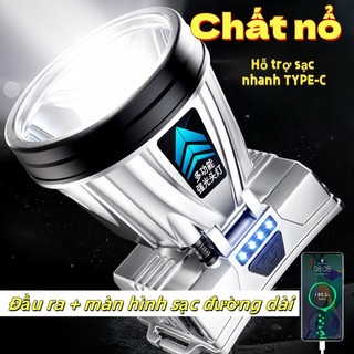 Đèn pha LED, đèn pha siêu sáng, công suất cao, chống thấm nước, có thể sạc lại, có thể xoay, dễ dàng mang theo khi cắm t