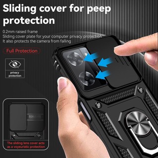 Ốp Điện Thoại Mỏng Có Giá Đỡ Dạng Vòng Tròn Xoay Chống Rơi Chịu Được Sức Nặng Cho oppo a57 a57s a77 a77s 4g / 5g