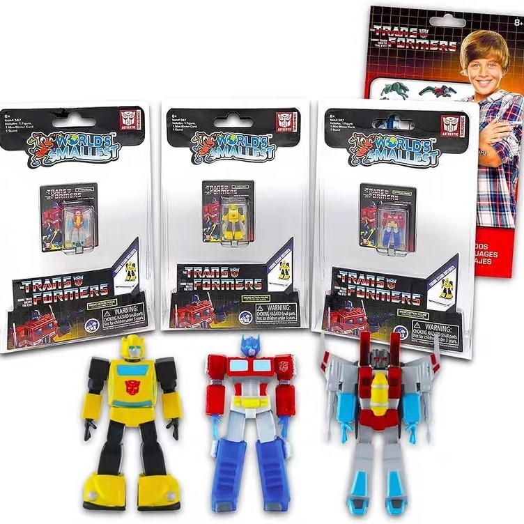 Mô Hình Robot Biến Hình optimus prime red spider bumblebee nwt0