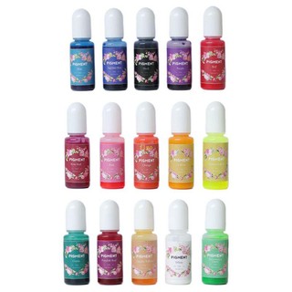 Flgo Set 10 Hộp Nhựa resin Đựng Sáp Màu Nhuộm Tiện Dụng