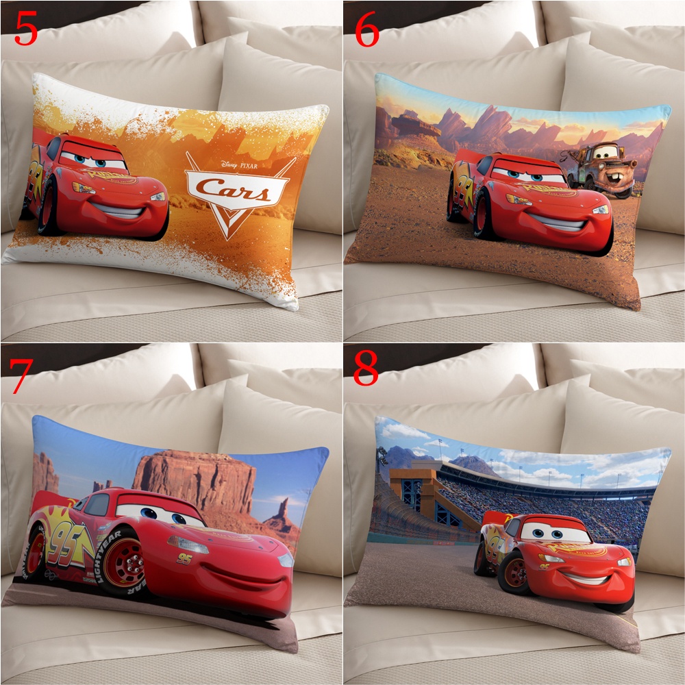 Disney Vỏ Gối polyester Hình Chữ Nhật In Tia Chớp mcqueen Trang Trí Nhà Cửa (Không Kèm Lõi)