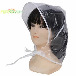 1 Mũ Trùm Đầu Đi Mưa Bằng Nhựa Trong Suốt Bảo Vệ Tóc Cho Nữ Và Phụ Nữ [Mới] [fernweh] [fernweh]