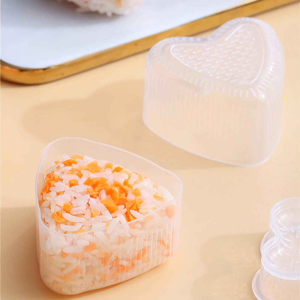Giá sỉ - Khuôn làm cơm nắm Onigiri kiểu nhật cho bé DIY, tam giác, sao, hoa - FETA