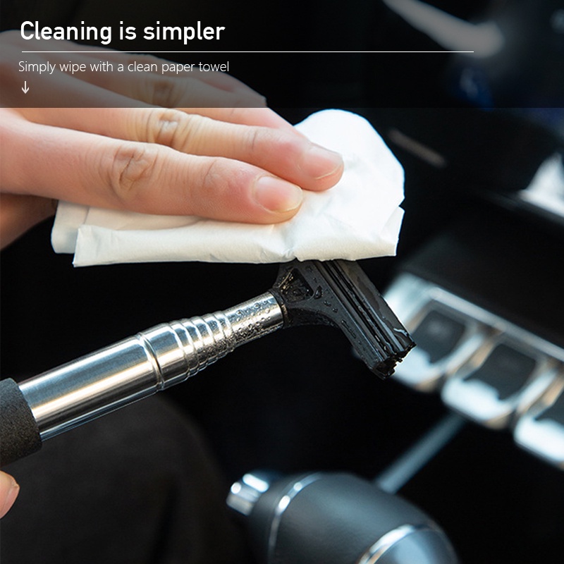 SEAMETAL Gương Chiếu Hậu Ô Tô Khăn Lau Có Thể Thu Vào Gương Chiếu Hậu Khăn Lau Bụi Mini Dụng Cụ Lau Nhà Phụ Kiện Ô Tô