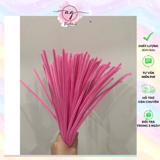 Kẽm Nhung Loại 1 Làm Hoa Handmade Màu Pastel Lông Dày Mịn AG.FASHION
