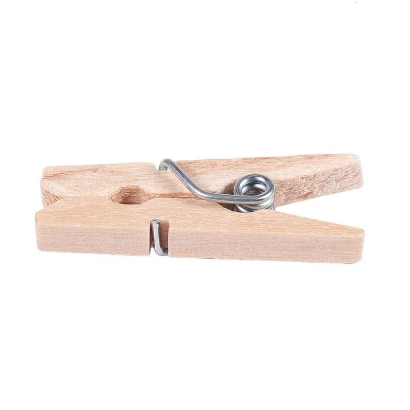 Quần áo bằng gỗ Mini Giấy ảnh Chốt kẹp quần áo Kẹp thủ công 25mm 40 chiếc