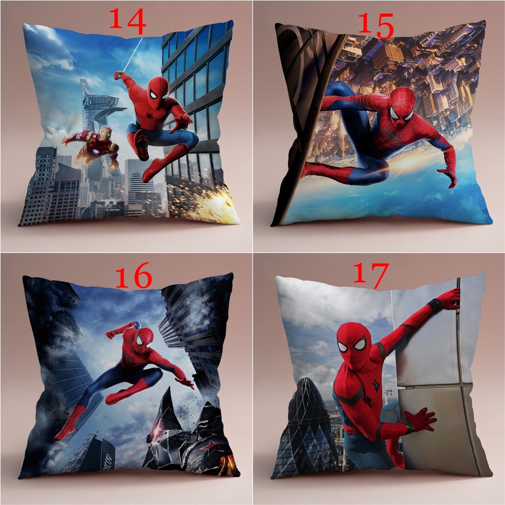 Marvel Vỏ Gối In Hình Người Nhện 2 Một Mặt Trang Trí Phòng Khách / sofa / Xe Hơi / Quà Tặng Cho Bé (Không Có Lõi)