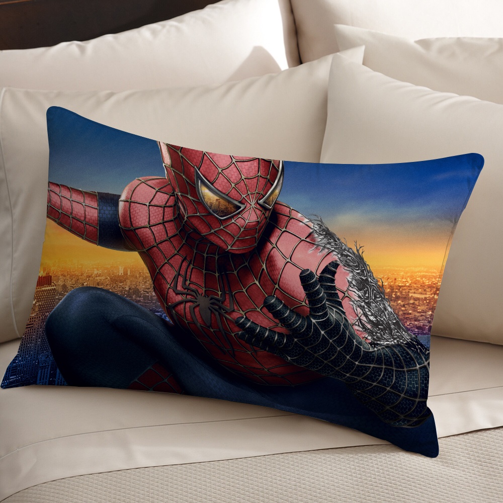 Marvel Vỏ Gối polyester Hình Người Nhện 2 Mặt Trang Trí Nhà Cửa