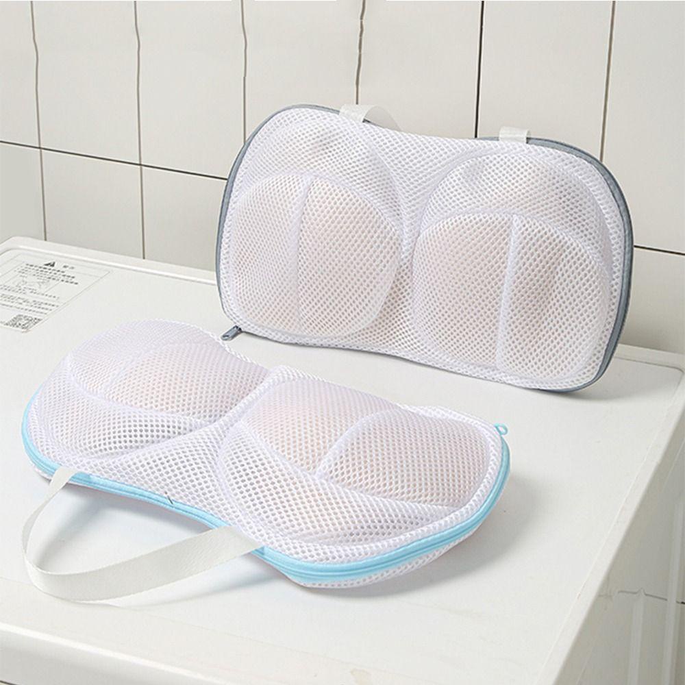 [Vận chuyển nhanh] Túi giặt áo ngực SIMPLEAID, Túi lưới áo ngực thoáng khí chống viền, di động chống biến dạng có tay cầm Bảo vệ vệ vệ sinh đồ lót Du lịch
