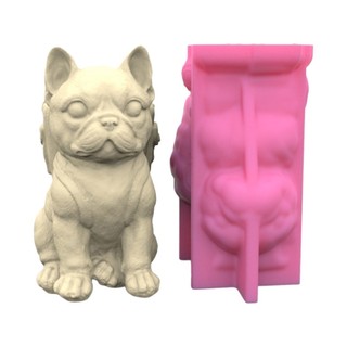 Kra Khuôn Silicon Độc Đáo 3D Khuôn Hoa Dễ Thương Hình Chó Bút Giá Đỡ Khuôn Cho DIY Cây mọng Nước Và Đựng Bút