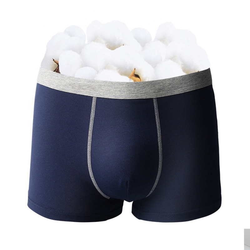 Mô tả Quần Lót boxer cotton Không Đường May Màu Sắc Đơn Giản Cho Nam Giới Có Size xl-4xl - 8