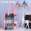 Túi Tote DWEL, Túi Mua Sắm Mỹ Phẩm Dung Tích Lớn Trong Suốt, Túi Quà Tặng PVC Sawn Ô Tô Túi Thạch