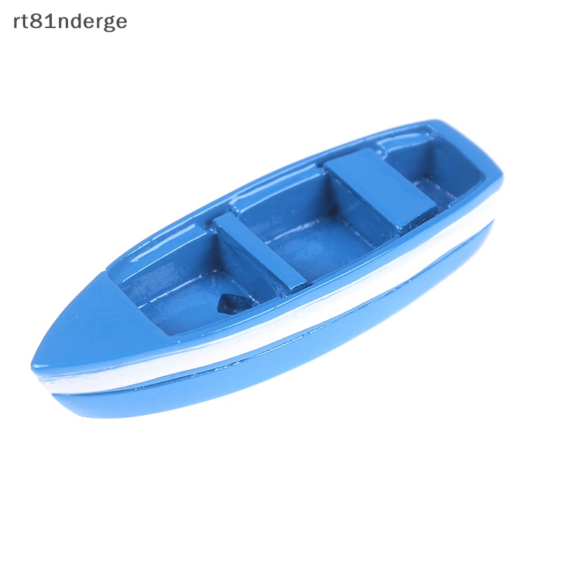 Thuyền mini Bằng Nhựa resin Màu Xanh Dương Tinh Tế Sáng Tạo Trang Trí Nhà Cửa