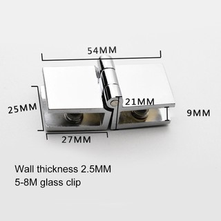 Kẹp Cửa Kính Bằng Kẽm Xoay 90 Độ 180 Độ Siêu Bền Tiện Dụng Cho Nhà Tắm / Nội Thất