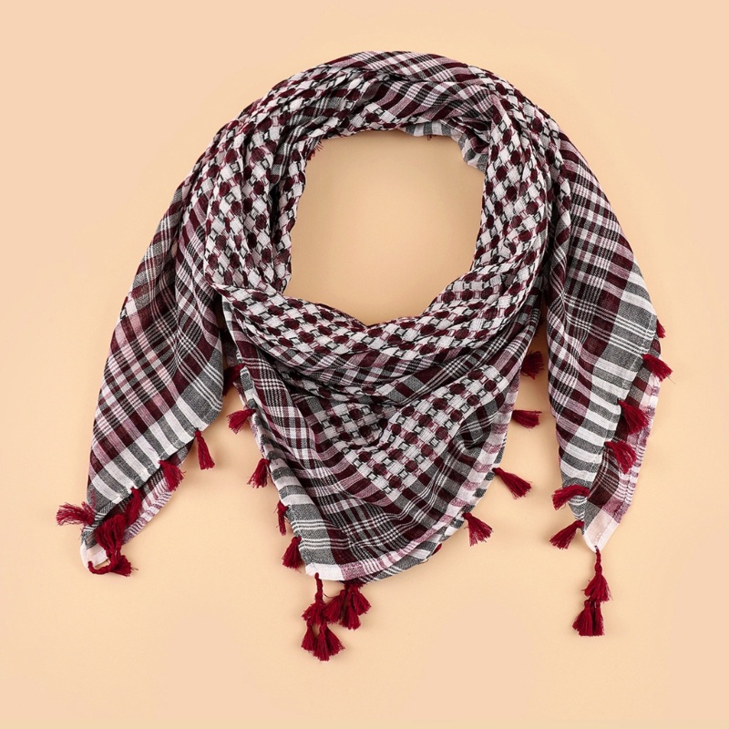 DASBSUG Hồi giáo Ả Rập Keffiyeh Shemagh Khăn trùm đầu Ả Rập Dubai Jacquard Khăn choàng cổ
