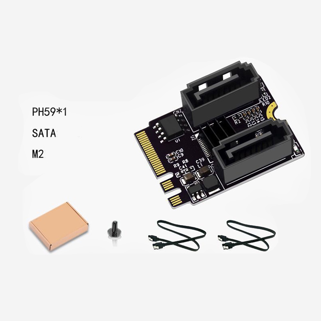 Jmt Thẻ Mở Rộng m2 (a + e key) Sang sata3.0 Mở Rộng pcle 3.0 key a + e wifi m.2 Sang sata for ngff 2230 ssd Cho Máy Tính