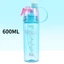 Bình Nước FUHUIOT, Với Ống Hút Drinkware Cốc Xịt Uống, Xịt Sáng Tạo 600ML Xịt Chống Rò Rỉ Bình Nước Đi Bộ Đường Dài