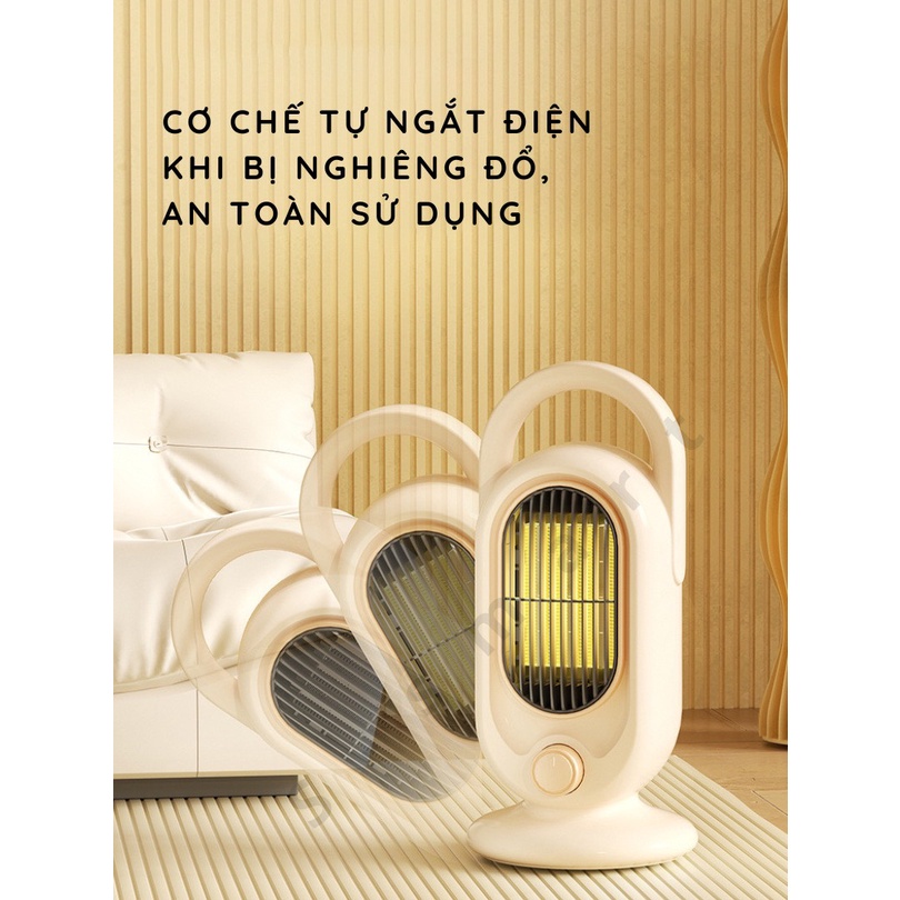 [Rẻ vô địch] [Siêu Sale] [FreeShip] [Ảnh thật] Máy sưởi gốm PTC có quai xách 1200wath