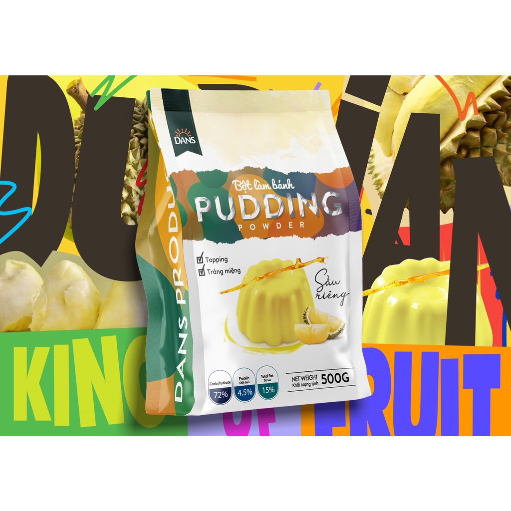 Bột pudding Dans gói 500g