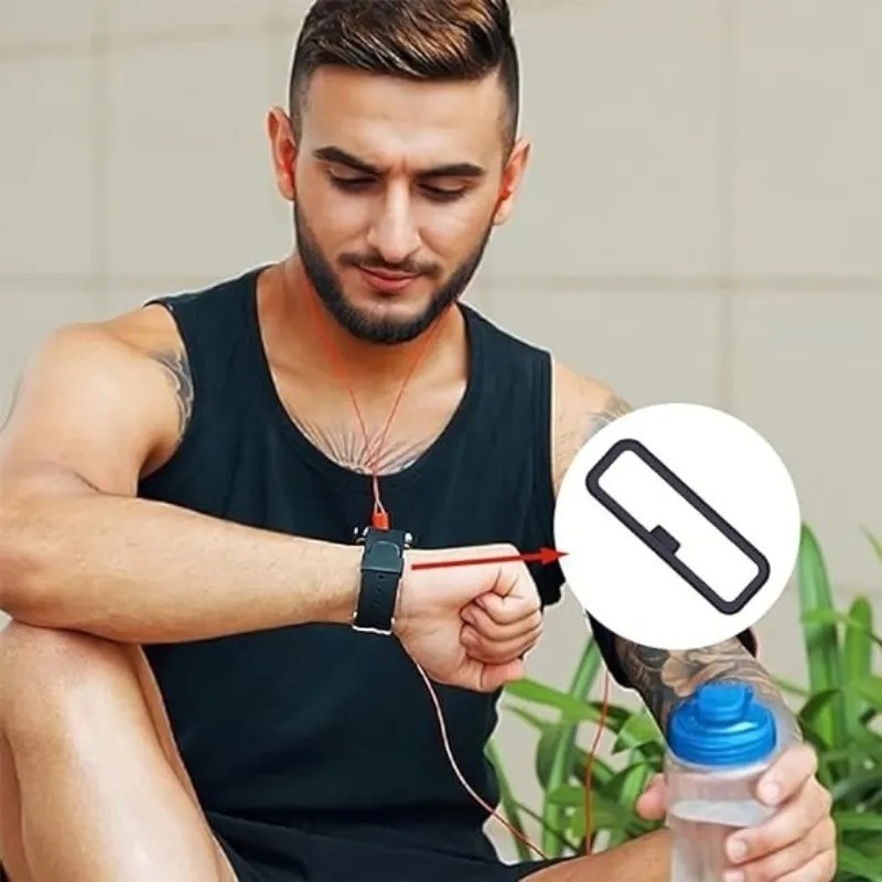 Dây Đeo Đồng Hồ Bằng Gel Silica 12MM / 14MM / 16MM / 18MM / 20MM Cố Định Cho Garmin Fenix Samsung Xiaomi Giá Đỡ