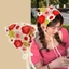 Mũ trùm đầu DAYBREAK, Băng đô hình tam giác hoa nhỏ móc thủ công, Dệt kim dễ thương kiểu mục vụ Pháp Băng đô khăn cho bé gái