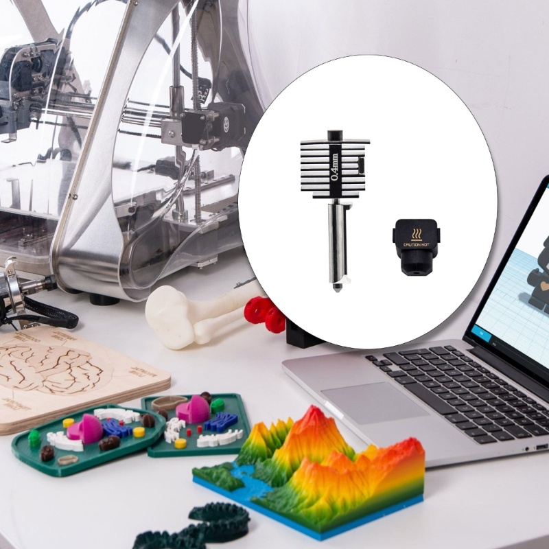 Bộ máy in 3D Pealike có vòi phun thép cứng 0 2mm 0 4mm 0 6mm