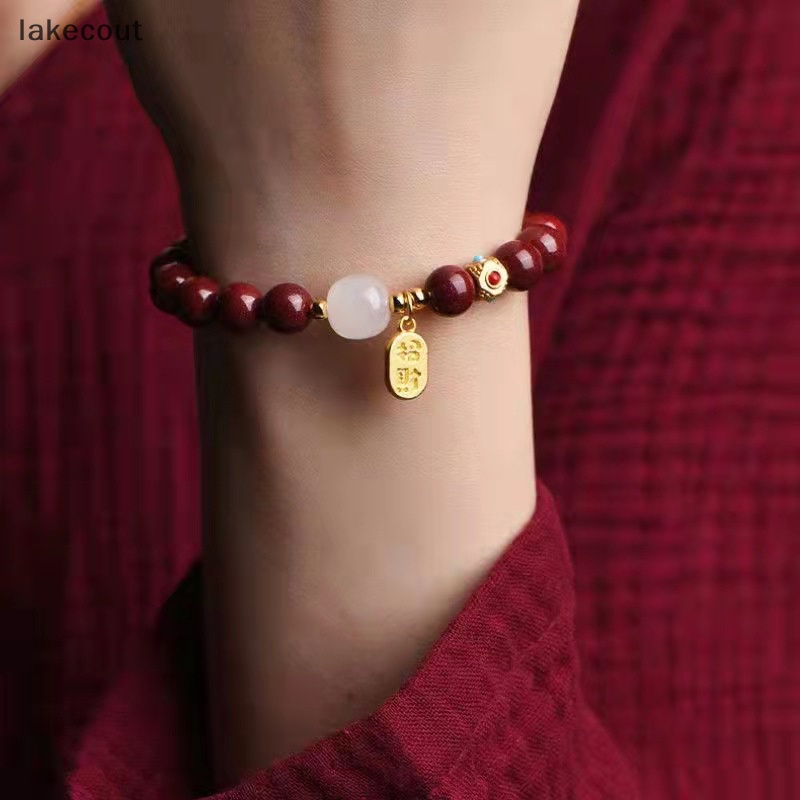 Vòng Tay Chuỗi Hạt May Mắn Màu Đỏ May Mắn Có Thể Điều Chỉnh Kích Thước Dành Cho Nam Và Nữ hye