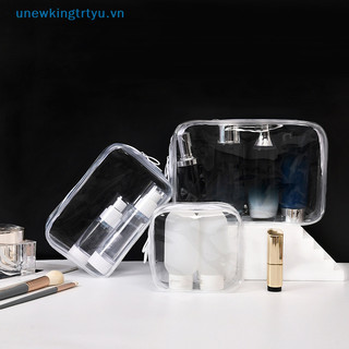 Túi Đựng Mỹ Phẩm Bằng PVC Trong Suốt Có Khóa Kéo Tiện Dụng Cho Nữ