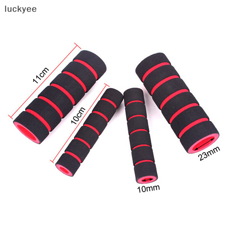 Luckyew 2 Cặp Tay Cầm Xe Máy Tay Cầm + Phanh Ly Hợp Đòn Bẩy Mềm Xốp Cover TQ