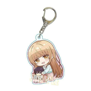 Móc khóa Thiên sứ nhà bên ver Ngồi ôm đồ quà tặng chibi mica anime xinh xắn arcylic dễ thương