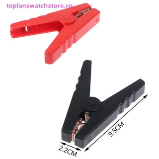 Toplanswatchstore 2 Cái lớn 100a cá sấu kẹp sạc kẹp cách nhiệt Vn