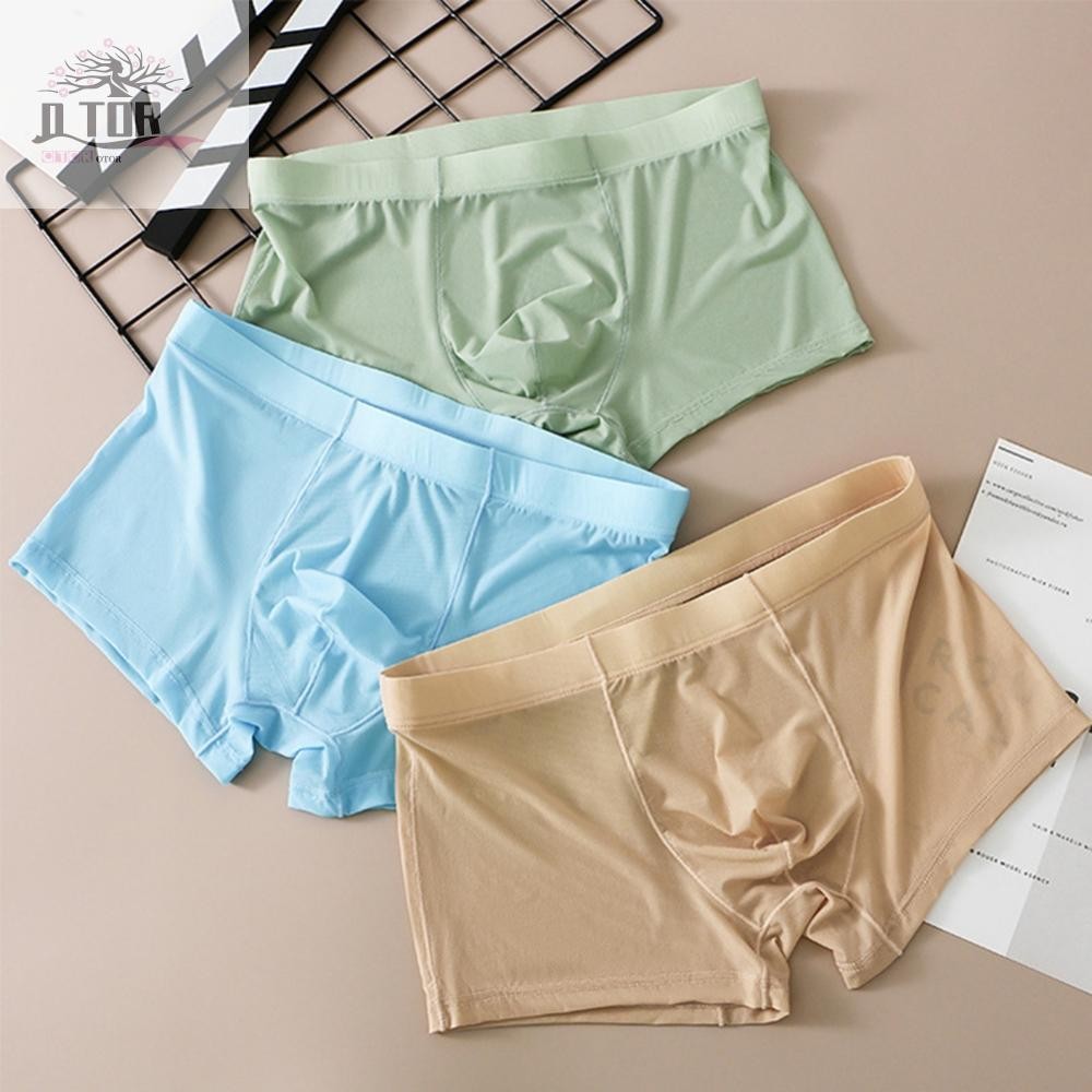Quần Lót Ice Silk Quần Lót Eo Thấp Thường Gợi Cảm Trượt Cơ Bản Boxer Brief