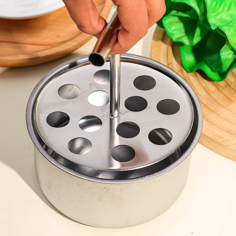 Máy làm thịt viên thủ công bằng thép không gỉ - Tiện ích nhà bếp - Khuôn định hình quả cầu thịt - 6 / 12 lỗ, Đa năng, Chất lượng cao - Dụng cụ làm viên cá ép đùn