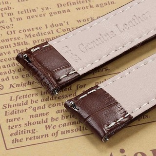Dây Đeo Đồng Hồ Bằng Da Bò Màu Trắng Phong Cách vintage 18mm 19mm 20mm 21mm 22mm