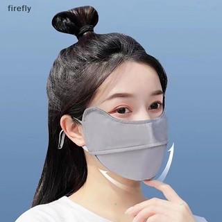 Khẩu Trang Chống Nắng Bằng Lụa Lạnh Có Thể Điều Chỉnh Thoáng Khí Dành Cho Nam Nữ