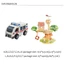 DELMER DIY Puzzle Castle Lắp Ráp Mô Hình, Xe Cứu Thương Thu Nhỏ Cối Xay Gió Hoạt Hình Nhà Đồ Chơi Giấy, Giấy Handmade Rebound Nhà Xe Ô Tô Đồ Chơi Xếp Hình 3D