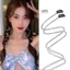 Set 2 Dây Xích Đính Đá Cài Tóc, Dây Kẹp Tóc Lấp Lánh Tạo Kiểu Cá Tính QiQiShop