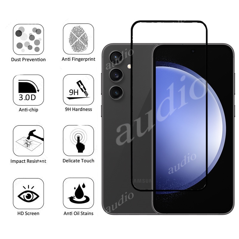 3 Chiếc Kính Cường Lực Bảo Vệ Màn Hình Cho Samsung Galaxy S24 S23 FE 5G 2024 Trong Suốt Trong Suốt Bảo Vệ Mỏng Phim Cho Samsung S24Fe S23Fe SamsungS24 SamsungS23 FE Vỏ Điện Thoại Phim