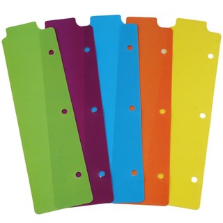 Bộ chia chất kết dính RISEDOT, Dấu trang bằng nhựa đầy màu sắc, 5 chiếc Notebook Mini 3 vòng Index Bộ chia văn phòng
