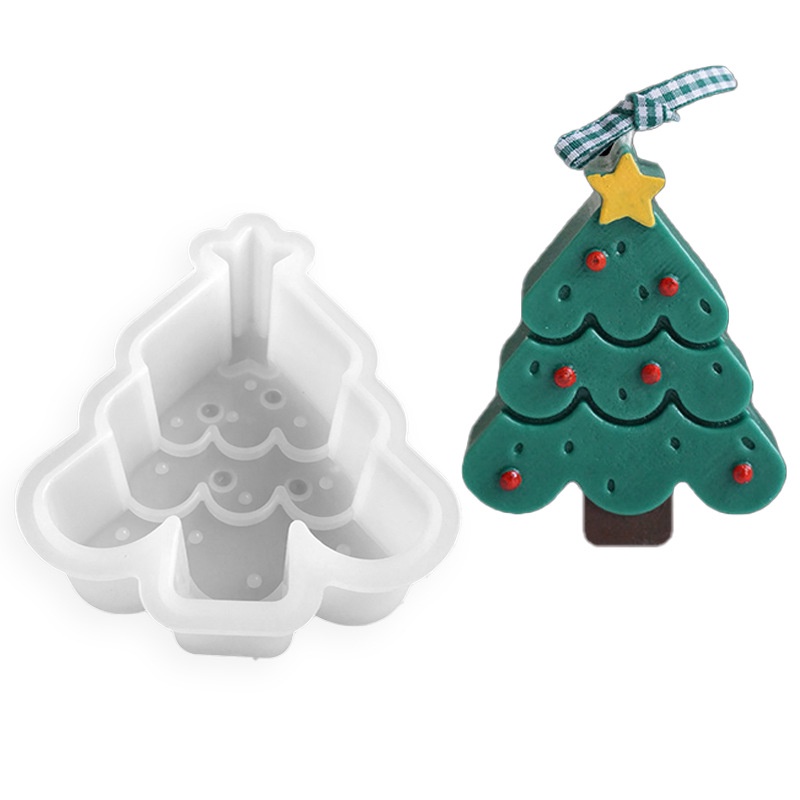 Khuôn silicone Làm Bánh & Socola Hình Cây Thông & Người Đàn Ông