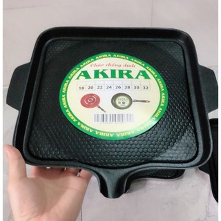 chảo nướng chống dính 30cm cao cấp  -Vỉ nướng chống dính TÂN THÁI GIA - Khay nướng BBQ chống dính