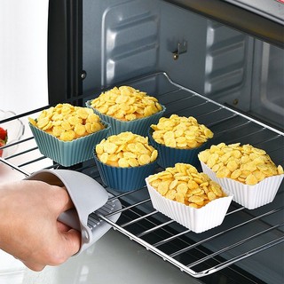 Khuôn làm bánh silicon, khuôn cupcake làm muffin, dụng cụ làm bánh - SUNND