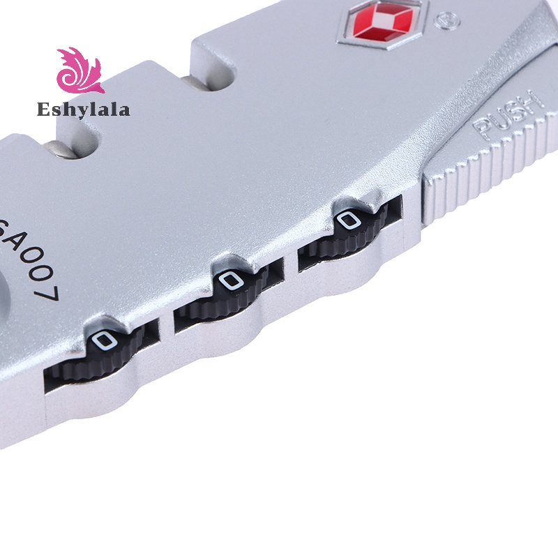 Công cụ bảo mật sáng tạo cho vali du lịch Hành lý Ổ khóa TSA màu đen di động Khóa kết hợp mật khẩu hải quan 3 chữ số [MỚI]