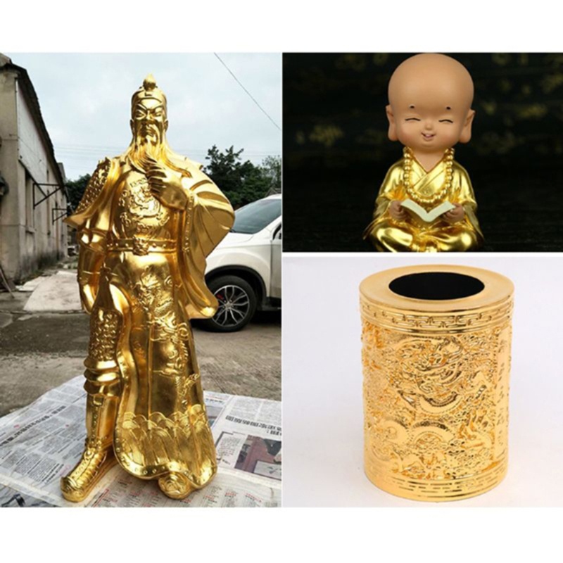 Keo mạ vàng lá vàng HIk 100ml dùng cho nghệ thuật vẽ tranh mạ vàng kim loại