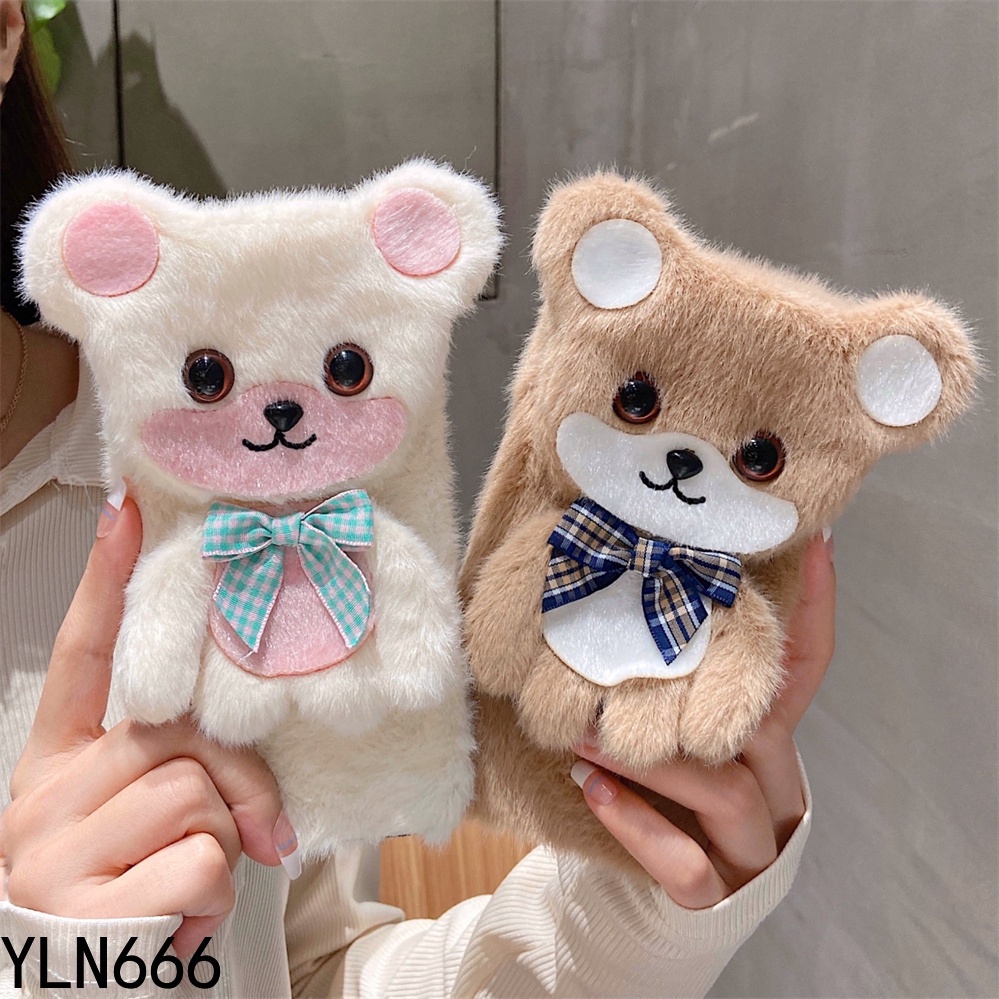 Dành Cho OPPO A18 A57 A58 A77 A78 A79 A80 A60 A92 A38 A72 A16K A17 A12 A15 A53 A33 A31 A5X A3PRO Thời Trang Phong Cách Mới Gấu Dễ Thương Sang Trọng Phong Cách Sang Trọng Sang Trọng Bảo Vệ Chống Sốc