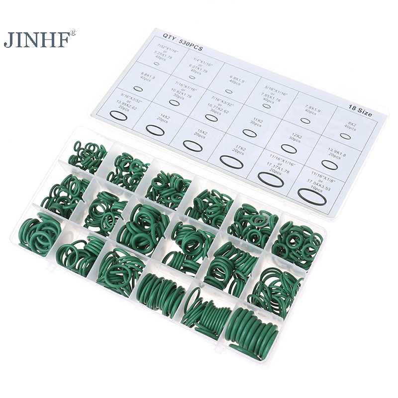 Hộp 530 Vòng Cao Su Vá Lỗ Thông Khí r134a Cho Xe Hơi