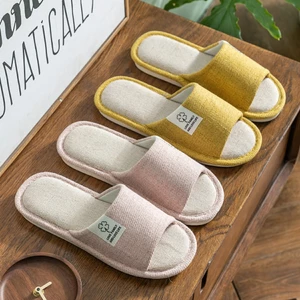 Dép đi trong nhà, văn phòng chất liệu nỉ 3 lá cho nữ chống trơn trượt