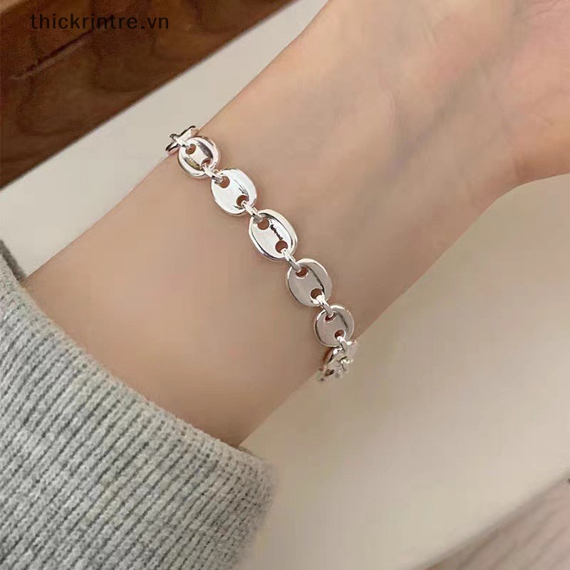 Th ins Vòng Tay Chuỗi Hạt Trái Tim Rỗng Lấp Lánh Dễ Thương Thời Trang Phong Cách Hàn Quốc Cho Nữ vn