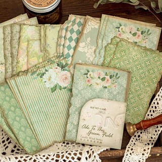 Enwei Bộ 30 Miếng Dán Giấy Trang Trí Sổ Lưu Niệm Hình Cây Cối Phong Cách vintage